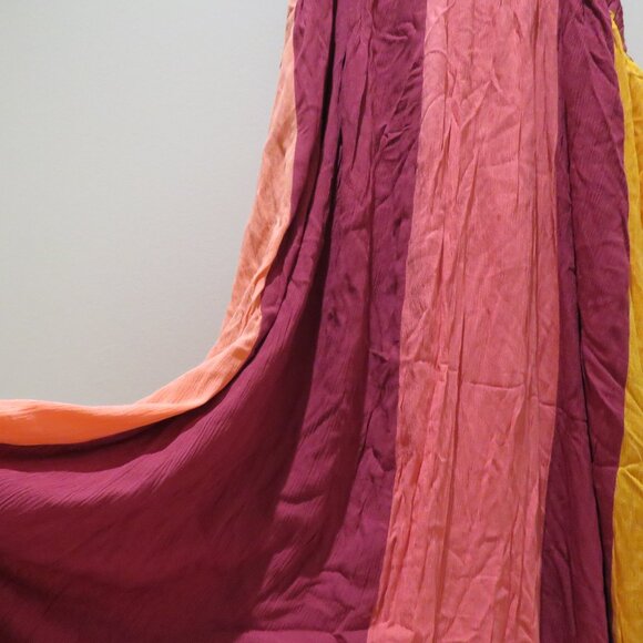 LANE BRYANT Halter Colorblock Maxi Dress in Anemone Bright Stretch 26-28 NWT - Picture 7 of 14